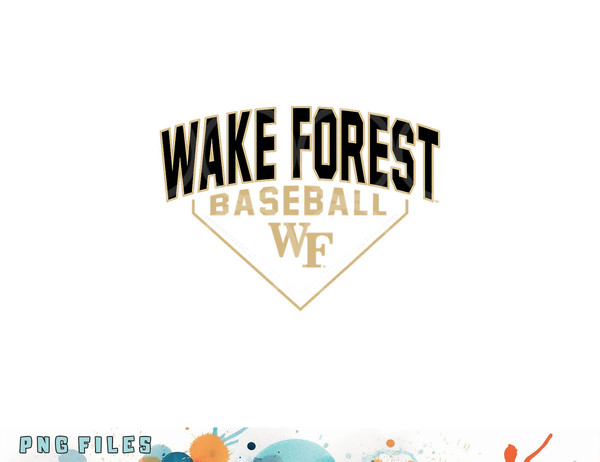 Wake Forest Demon Deacons Baseball Bullpen Black png, digital download copy.jpg