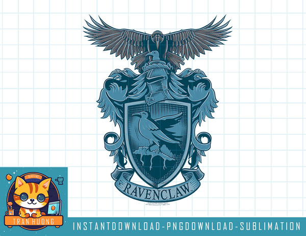 Harry Potter Ravenclaw Raven Crest png, sublimate, digital download.jpg