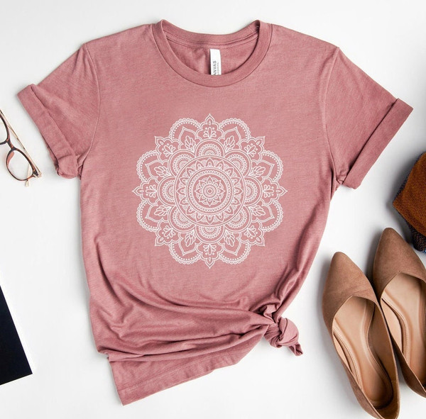 Mandala Shirt, Mandala T-Shirt, Cute Spring Shirt, Cute Shir - Inspire  Uplift