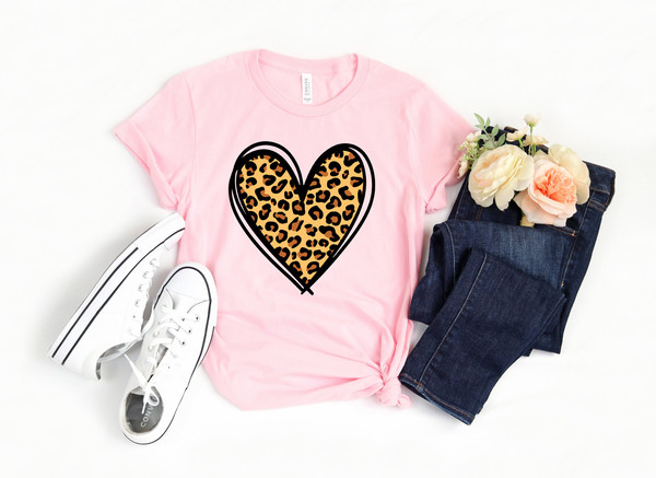 Leopard Print Valentines Day Shirt,Valentines Day Shirts For Woman,Heart Shirt,Cute Valentine Shirt,Valentines Day Gift,Cheetah Valentines - 3.jpg