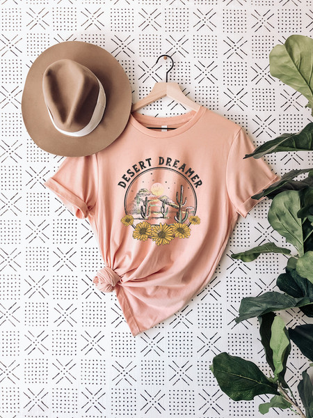 Desert T Shirt, Desert Dreamer, Cactus Shirt, Plant Shirt, Graphic Tee, Cute TShirt, Gift For Her, Tumblr Fashion, Casual Fashion - 4.jpg