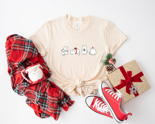 Meowy Christmas Shirt, Christmas Cat Shirt, Merry Christmas, Cat Lover Shirt, Christmas Gift, Christmas Gift For Cat Mom Gifts For Cat Lover - 8.jpg