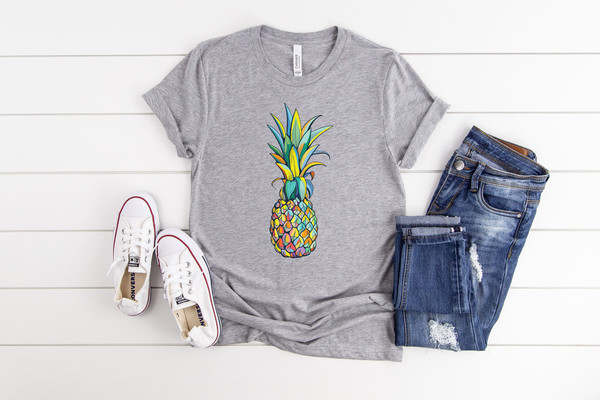 Pineapple Shirt, Shirts for Women, Graphic Tees, Foodie Shirt, Summer Shirt, Cute Pineapple T Shirt, Pineapple Lover, Gift for Her, Gifts - 5.jpg