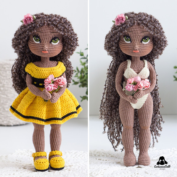 Crochet doll pattern Michelle - Inspire Uplift