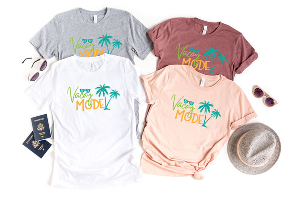 Vacation Shirt, Vacay Mode Shirt, Vacation Shirts for Women, Funny Travel Shirt, Vacay Mode, Vacation Tees,Traveler Gift,Womens Travel Shirt - 1.jpg