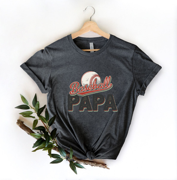 Baseball Papa Shirt, shirt for baseball Grandpa, Gift for Grandpa, Fathers Day Gift, Grandpa baseball Shirt, baseball Tshirt, Birthday gift - 4.jpg
