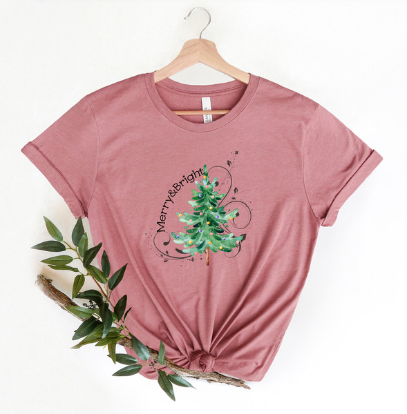 Christmas Sweatshirt,Merry and Bright Shirt,Christmas Tree,Christmas Tshirt,Holiday Shirt,Christmas Shirt,Merry and Bright,Christmas Tee - 3.jpg