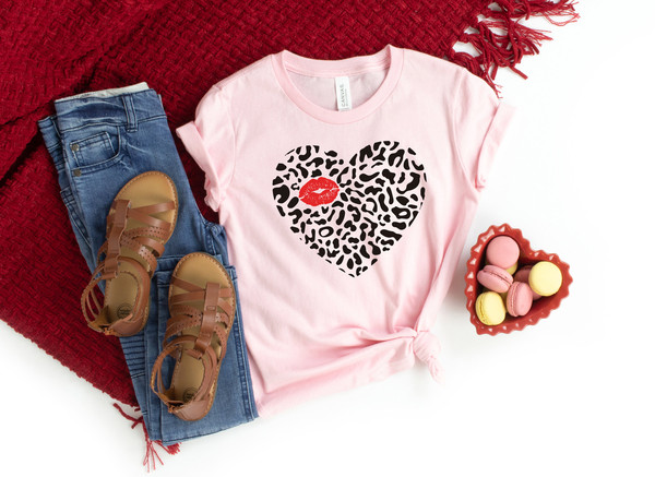 Leopard Heart Shirt,Valentine's Day Shirt,Valentines Day Shirts For Woman,Heart Shirt,Cute Valentine Shirt,Valentines Day Gift,Kiss Shirt - 3.jpg