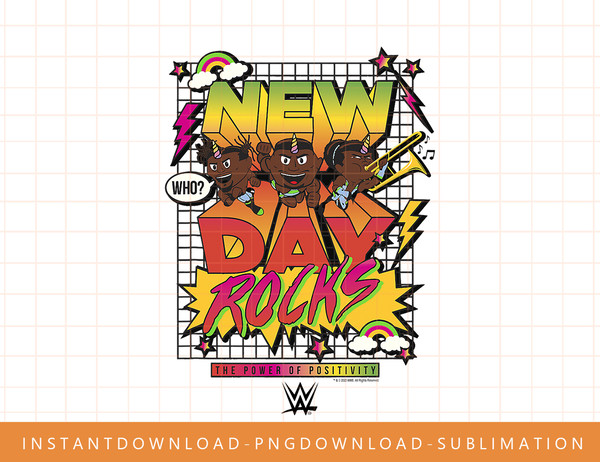 WWE The New Day Rocks Grid Poster T-Shirt copy.jpg