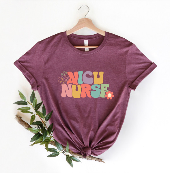 NICU Nurse retro Shirt, Groovy Nicu Nurse Tee Shirts, Neonatal Icu Shirts Neonatal Intensive Care Unit Nurse Appreciation Grad Gifts Retro - 3.jpg