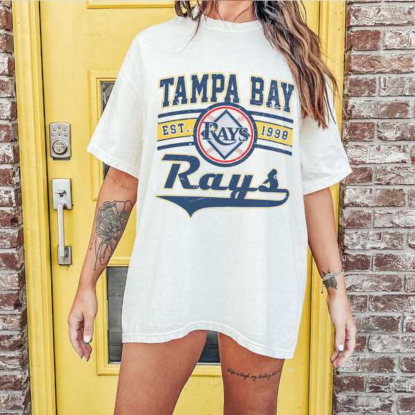 Vintage 90s MLB Tampa Bay Rays Shirt, Tampa Bay Ba - Inspire Uplift