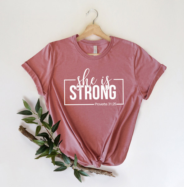 She is Strong Shirt,Mama Shirt,Mothers T-Shirt,Cute Mom Shirt,Cute Mom Gift,Mother's Day Gift,New Mom Gift,Mama with Heart T-Shirt - 1.jpg