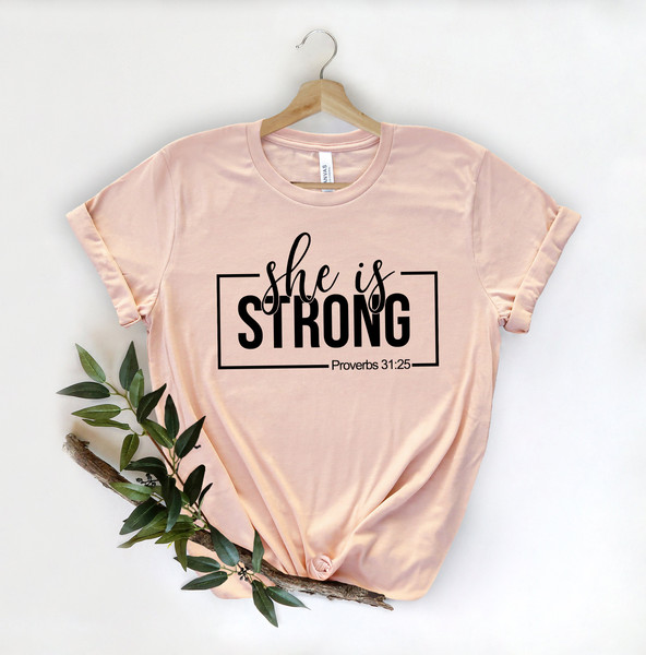 She is Strong Shirt,Mama Shirt,Mothers T-Shirt,Cute Mom Shirt,Cute Mom Gift,Mother's Day Gift,New Mom Gift,Mama with Heart T-Shirt - 2.jpg