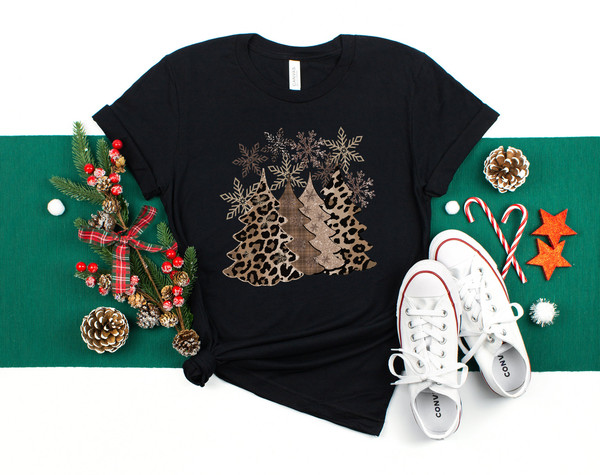 Christmas Trees plaid, leopard, cheetah T-shirt,Merry Christmas Shirt,Christmas T-shirt, Christmas Family Shirt,Christmas Gift, Holiday Gift - 2.jpg