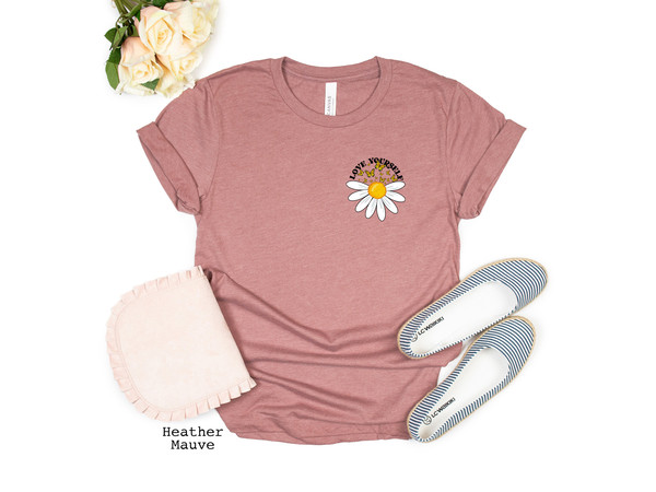 Daisy shirt, Wildflower shirt, boho shirt, floral t-shirt Gift, Birth Month Flower, Gift for sister, Summer Shirt, Women Shirt, Flower Shirt - 4.jpg