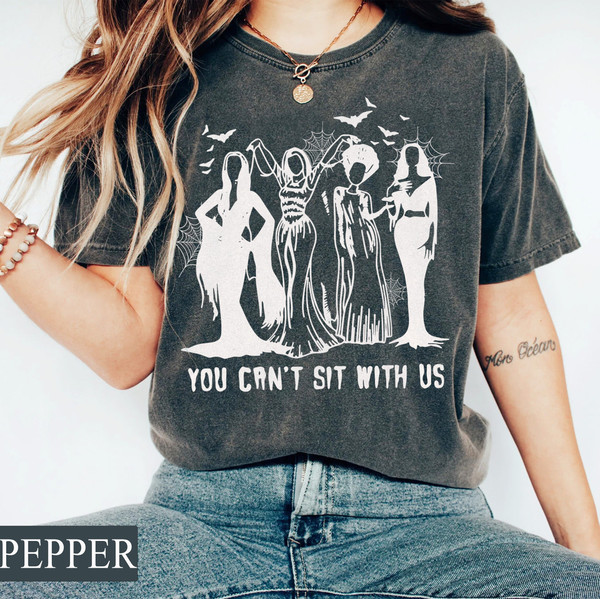 Vintage Witches Comfort Colors Tee, Witchy Shirt, Vintage Spooky Vibes Shirt, Halloween Witch Shirt, Halloween Party, Ghoul Gang Villain - 5.jpg