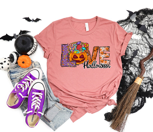 Love Halloween Shirt, Spooky Love Shirt, Spooky Pumpkin Shirt, Halloween Shirt, Happy Halloween Shirt, Trick or Treat Shirt, Halloween Gift - 5.jpg