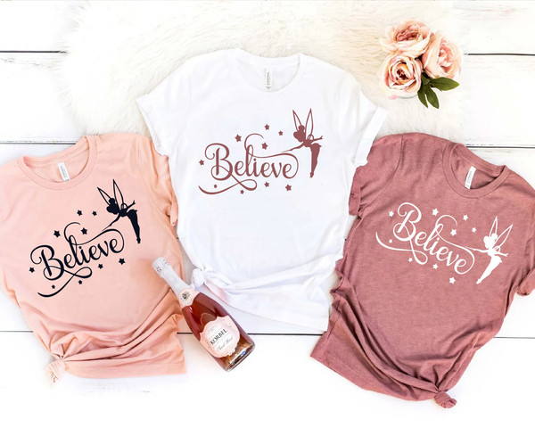 Believe Tinkerbell Shirt, Tinkerbell Shirt, Tinkerbell T shirt, Believe Shirt, Funny Shirt, Vacation Shirt, Family Group Shirt - 1.jpg