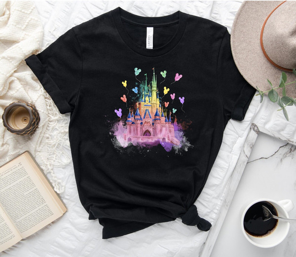 Disney Shirt - Disney Vacation Shirt - Disney Castle Shirt -Disney Sublimation Shirt - Disney Magical Shirt - Watercolor Castle shirt - 1.jpg