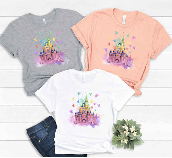 Disney Shirt - Disney Vacation Shirt - Disney Castle Shirt -Disney Sublimation Shirt - Disney Magical Shirt - Watercolor Castle shirt - 2.jpg