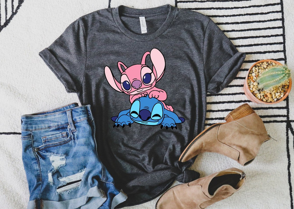 Stitch Disney Shirt, Stitch and Angel Shirt, Disneyland Shirt, Stitch Couple Shirt, Disney Trip Shirt, Disney Vacation Shirt, Disney Shirt - 1.jpg