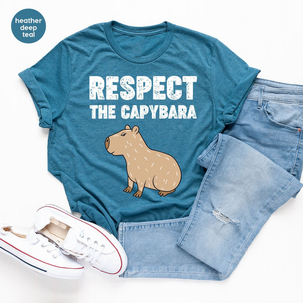 Vintage Capybara Shirt, Capybara Clothing, Capybara T-Shirt, Capybara Crewneck Sweatshirt, Capybara Graphic Tees, Gift for Him, Gift for Her - 3.jpg