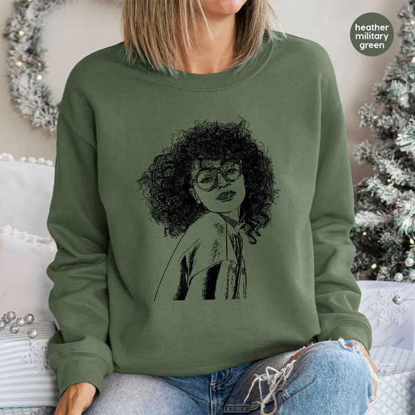 Custom Portrait from Photo Sweatshirt, Personalized Gift, Long Sleeve Tees, Portrait Hoodies and Sweaters, Customized Photo Line Drawing - 4.jpg