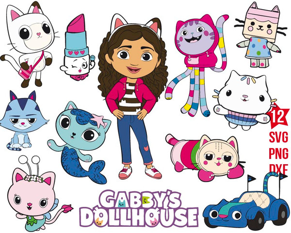 Gabby's Dollhouse svg