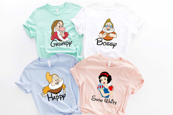Seven Dwarfs Shirts, Seven Dwarfs, Disney Group Shirts, Snow White, Disney Family Shirts, Shirts for Family, Disney family, 7 dwarfs - 2.jpg