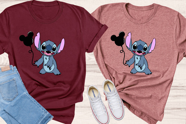 STITCH BALLOON SHIRT - Disneyworld Family Shirts , Disneyland Shirts, Stitch Magic Balloons ,Kids Disneyworld Shirts,Baby Yoda Disney Ears - 3.jpg
