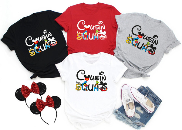 Cousin Crew Disney Shirts, Mickey and Minnie Cousin Reunion Trip Shirts, Мatching Cousin Squad Shirts Children's Cousin Crew T-shirts - 1.jpg