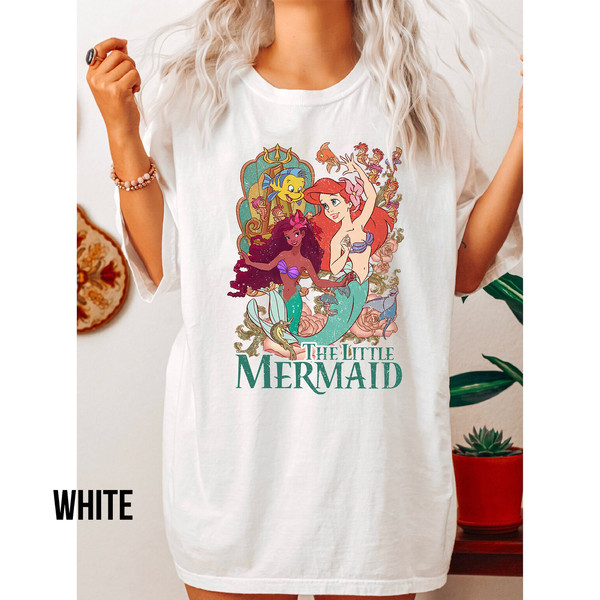 Comfort Colors Little Mermaid,Black Girl Magic Shirt, Black Queen Shirt, Black Ariel Shirt,Black Mermaid Shirt, Live Action Little Mermaid - 2.jpg