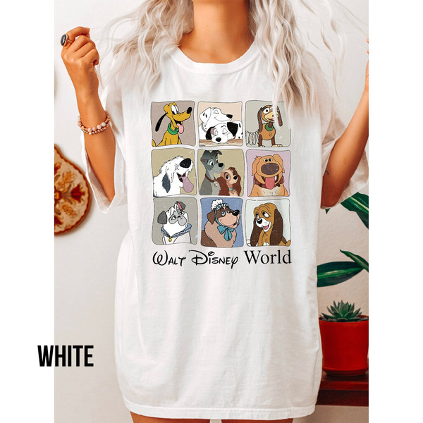 Disney Comfort colors shirt, Retro Disney Dogs Shirt, Vintage Walt Disney World Shirt, Dog Mom Shirt, Lady and the Tramp, Disneyland shirt - 3.jpg