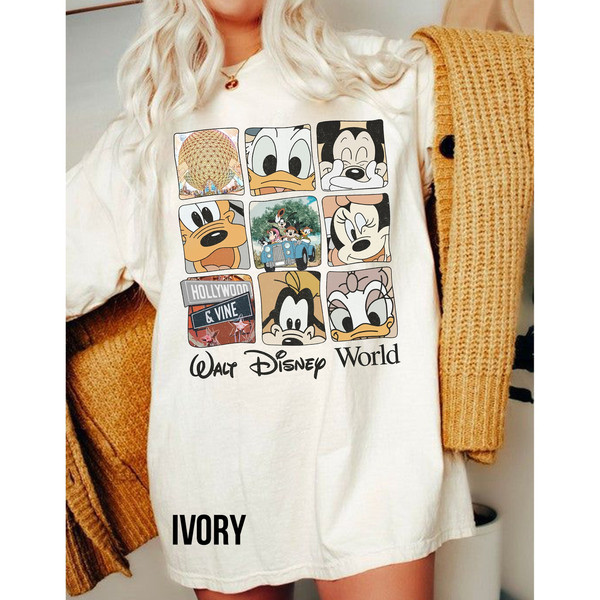 Disney Comfort colors shirt, Vintage Walt Disney World Shirt, Classic Mickey and Friends, Disney Family Shirt,Disneyworld Shirt,Retro Mickey - 1.jpg