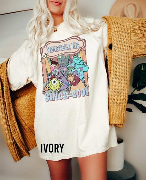 Disney Monster Inc Shirt, Monster Inc Comfort Colors Shirt, Monsters University Shirt, Disney Family Vacation Shirt, Vintage Disney Shirt - 1.jpg