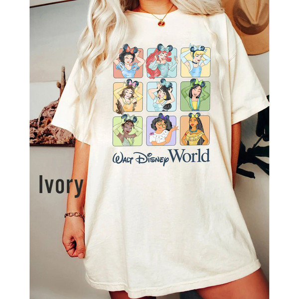 Disney Princess Shirt, Retro Disney Comfort Colors Shirt, Princess Castle Shirt, Princess Trip Shirt, Disneyland Shirt, Matching Princess - 1.jpg
