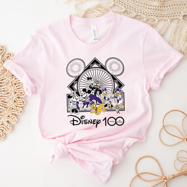 Mickey and Friends Disney 100 Years Of Wonder Shirt, Walt Disney T-shirt, Disneyland 2023 Trip 100th Anniversary, Disney Family Shirt - 2.jpg