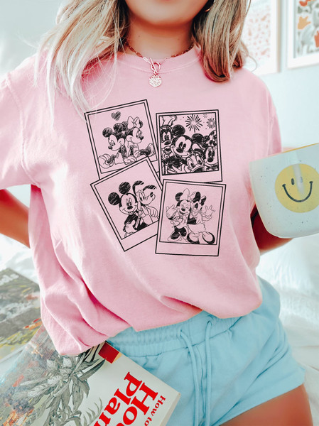 Retro Disney Mickey Polaroid Comfort Colors® Shirt, Mickey and Friends Shirt, Disneyland Shirt, Disneyworld Shirt, Disney Family Trip Shirts - 3.jpg
