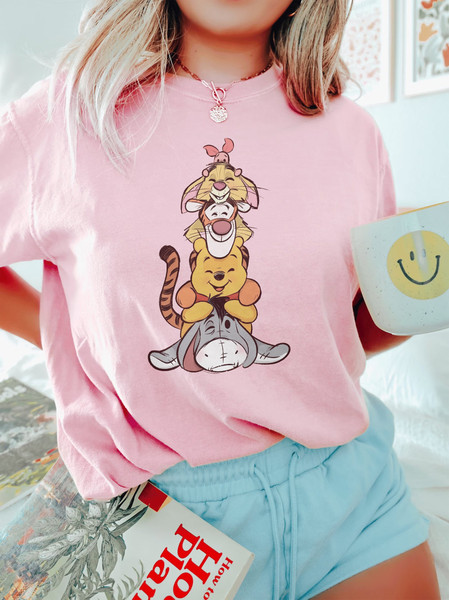 Retro Disney Winnie The Pooh Comfort Colors® Shirt, The Pooh and Friends, Winnie The Pooh Shirt, Disneyworld Shirt, Disney Family Trip Shirt - 2.jpg
