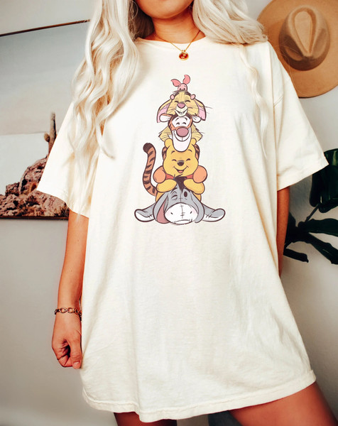 Retro Disney Winnie The Pooh Comfort Colors® Shirt, The Pooh and Friends, Winnie The Pooh Shirt, Disneyworld Shirt, Disney Family Trip Shirt - 3.jpg