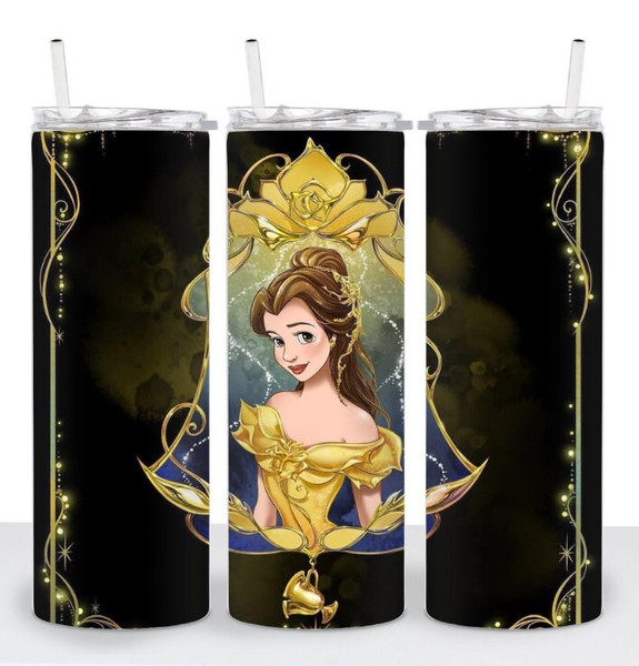 Beauty and the Beast Tumbler, Beauty and the Beast Skinny Tu - Inspire  Uplift