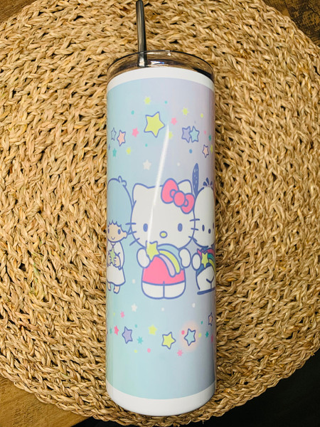 Hello Kitty & Friends Skinny Tumbler 20 Oz / Sanrio Tumbler / Custom Tumbler  -  Denmark