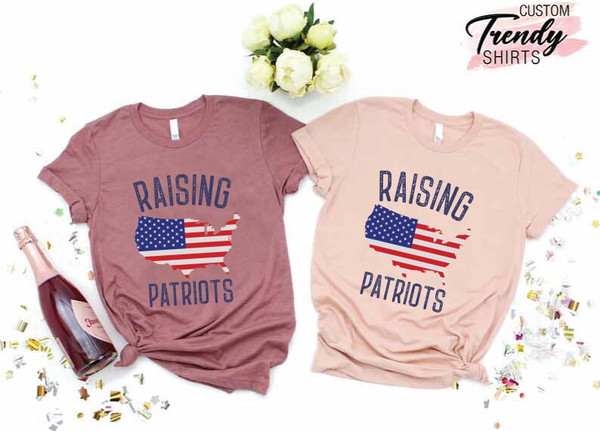 Patriotic Mom Dad Gift, Republican Gifts, Patriot American Mom, Patriotic Mom Shirt, Conservative Shirt, USA Shirt, Raising Patriots T-Shirt - 6.jpg