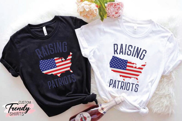 Patriotic Mom Dad Gift, Republican Gifts, Patriot American Mom, Patriotic Mom Shirt, Conservative Shirt, USA Shirt, Raising Patriots T-Shirt - 8.jpg