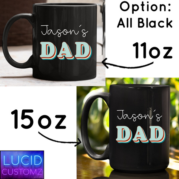 First Time Dad Gift, Retro New Dad Mug, New Daddy Mug, New Dad Gift, Personalized Gift For Dad, Fathers Day Gift, Baby Reveal Mug, DILF Mug - 4.jpg