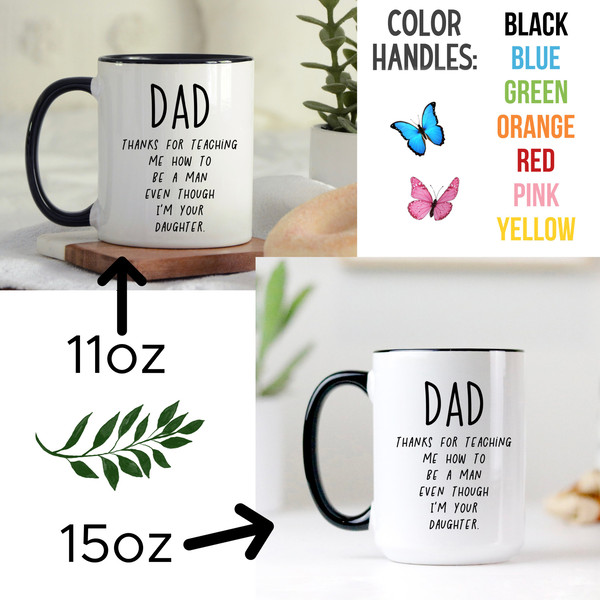 Gift for Dad From Daughter, Funny Dad Mug, Gift For Dad, Daddy Mug, Fathers Day Mug, Present, Mug For Dad, Fathers Day Gifts, Dad Birthday - 3.jpg