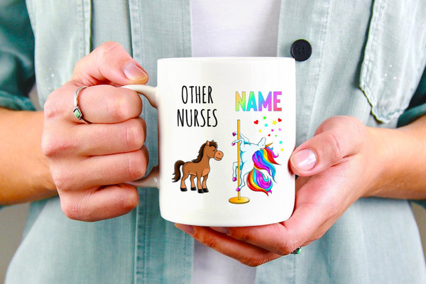 Nurse Mug, Nurse Gift, Nurse Unicorn Custom Mug, Nurse Graduation, Funny Gift For Nurse, Nurse Cup, Gifts For Nurses, Nursing School Mug - 1.jpg