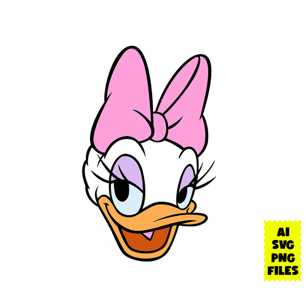 daisy duck disney face