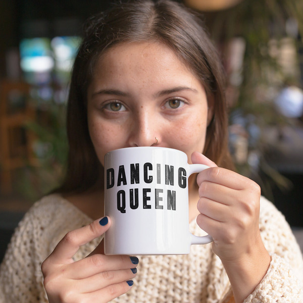 Dancing Queen Coffee Mug  Microwave and Dishwasher Safe Ceramic Cup  Gift For Mom Dance Teacher Dancer Retro Music Tea Hot Chocolate Gifts - 1.jpg
