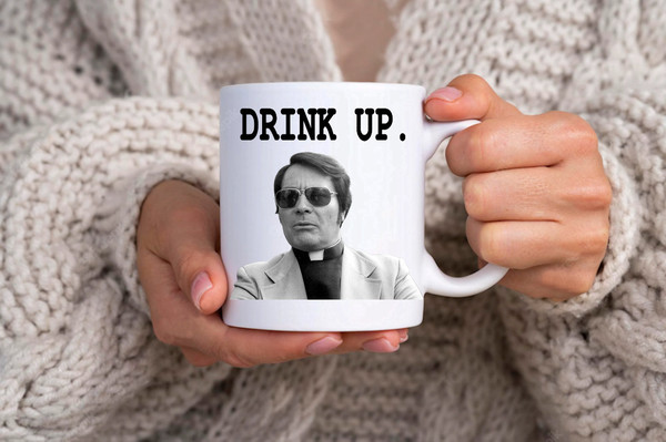 Jim Jones Drink Up Serial Killer Pun Cult Leader Dark Humor - Novelty Funny Anniversary Birthday Present, 11 Oz White Coffee Tea Mug Cup - 1.jpg